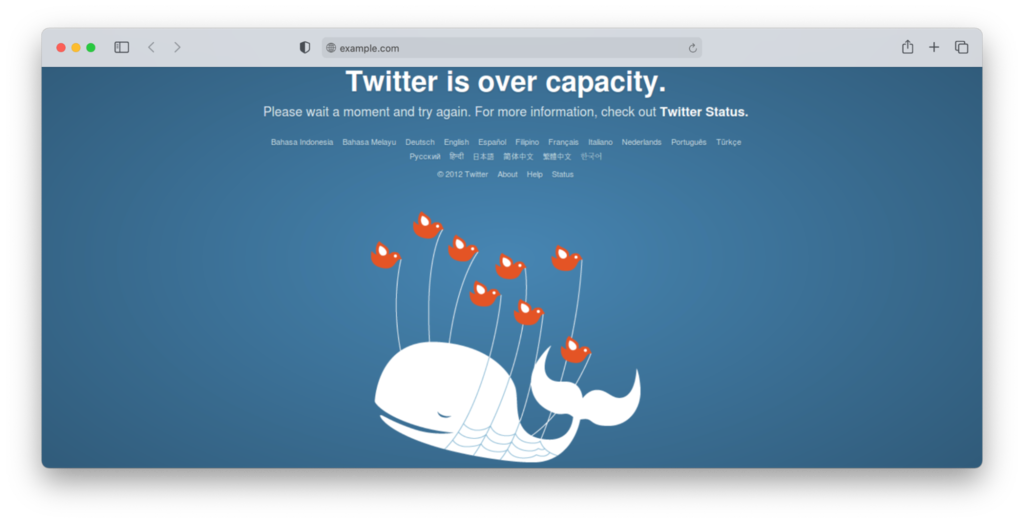 twitter 502 error