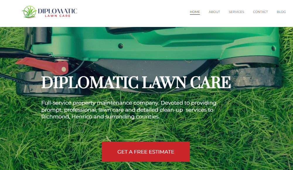 Diplomatic Lawn Care startpagina