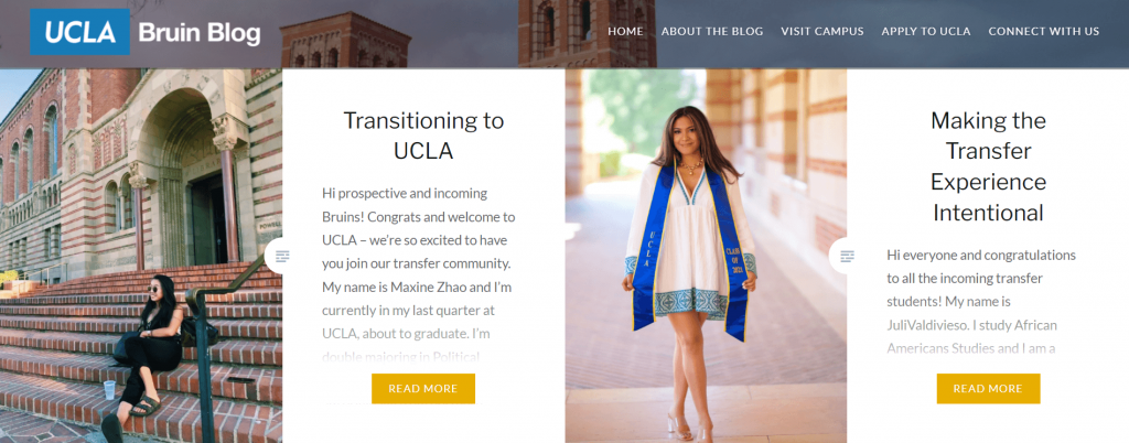 UCLA Bruin Bog startpagina