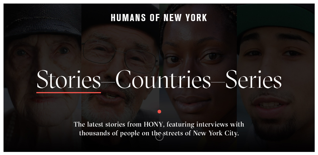 Humans of New York startpagina