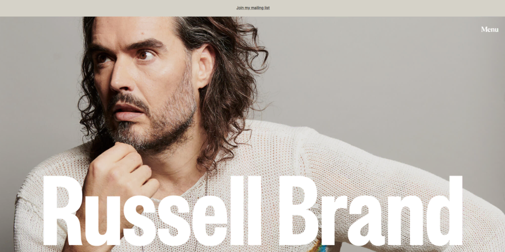 Russell Brand startpagina
