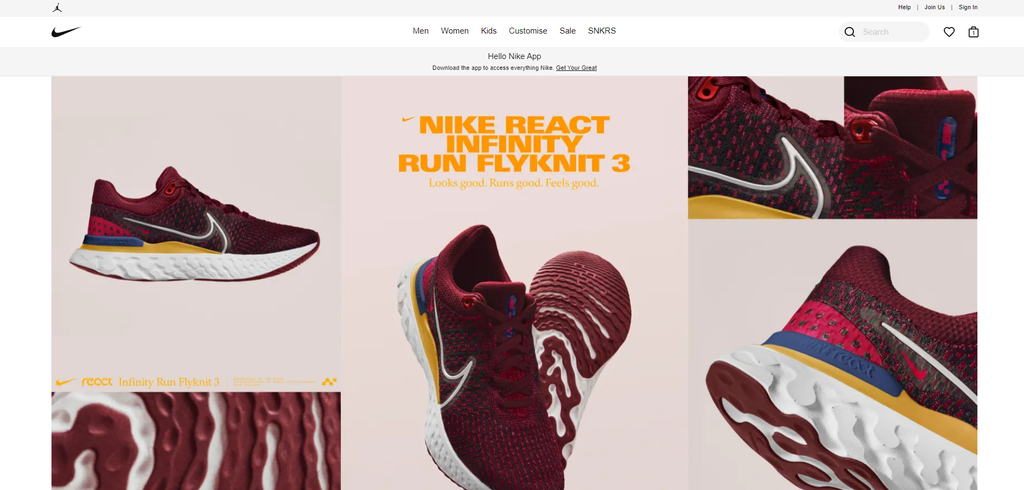 Nike startpagina