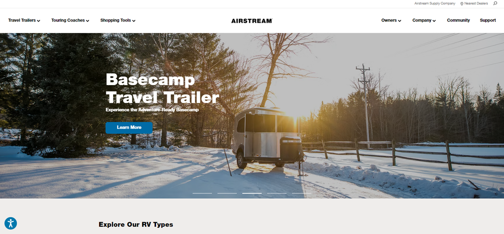 Airstream startpagina