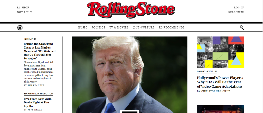 Rolling Stone Startpagina