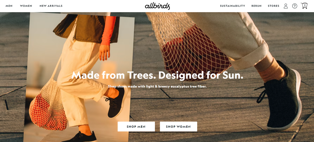 Allbirds startpagina