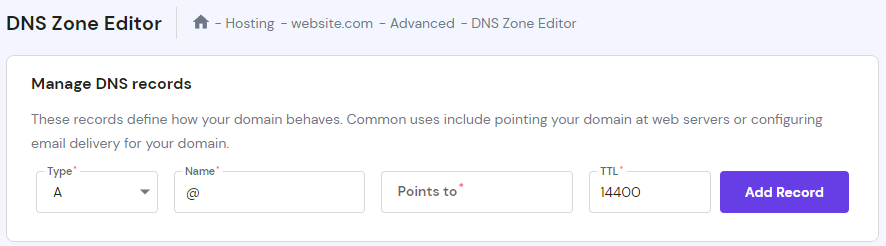 DNS Zone Editor
