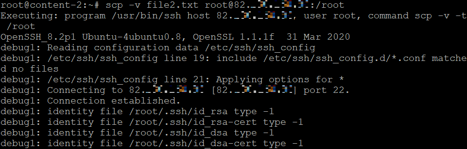 Gedetailleerde foutopsporing via de terminal.
