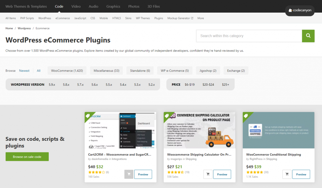 Verschillende nuttige ecommerce plugins voor WordPress
