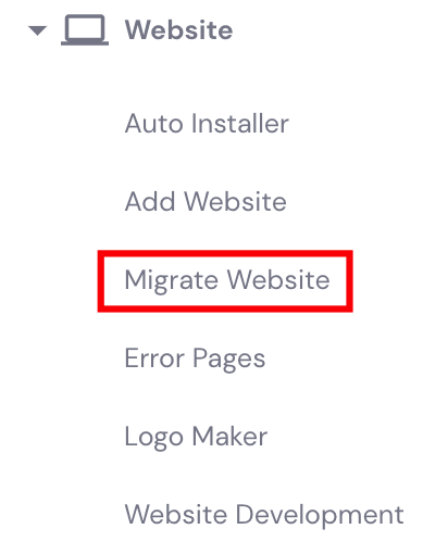 Een website migreren via je hostinger hPanel
