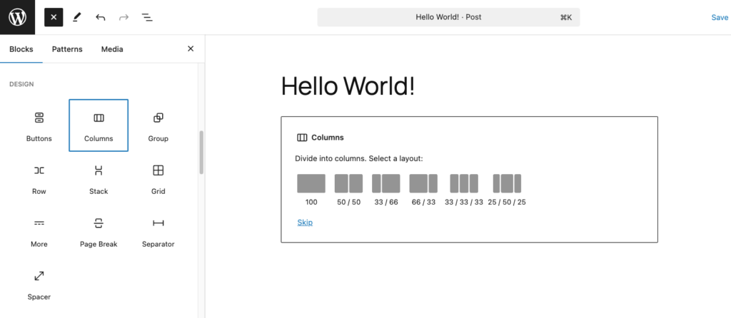 Waarvoor en Columns gebruiken in WordPress<br>