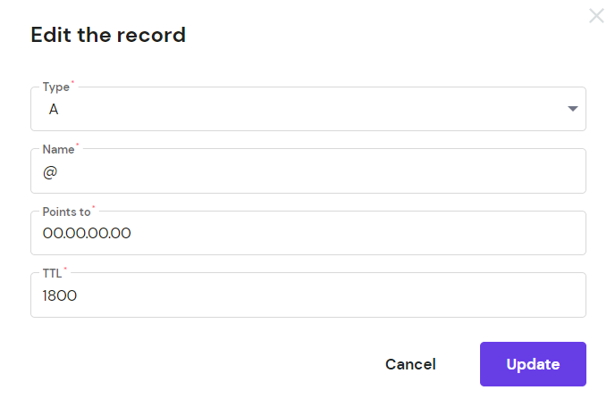 Record bewerken