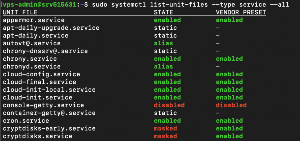 Services in het linux systeem beheren met het systemctl commando
